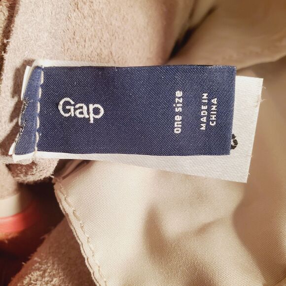 Gap Women's Medium Leather Tote Bag Tan Orange Errands Lightweight Minimalist - Picture 2 of 13